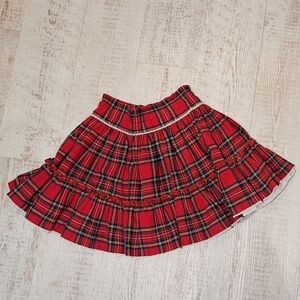 Red Tartan Skirt, Size 8.  Good used condition. Spanish Brand.